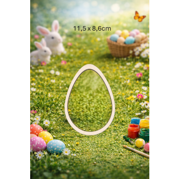 Jajko 11,5cm ramka, sklejka 3mm